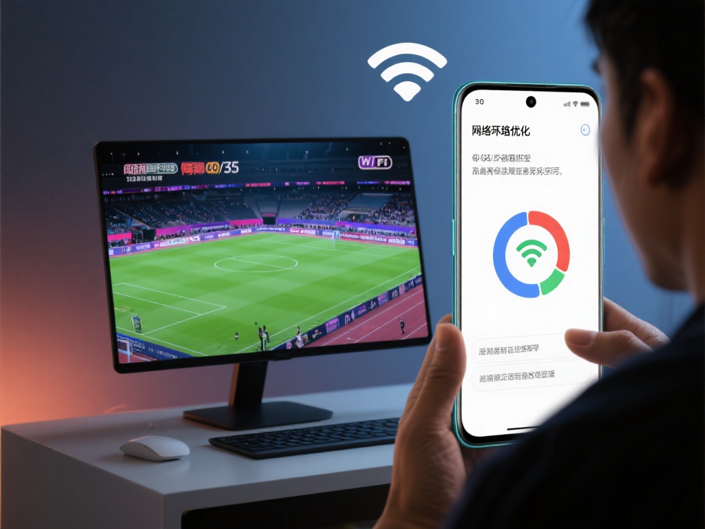 网络环境的优化
高清赛事对网速要求较高